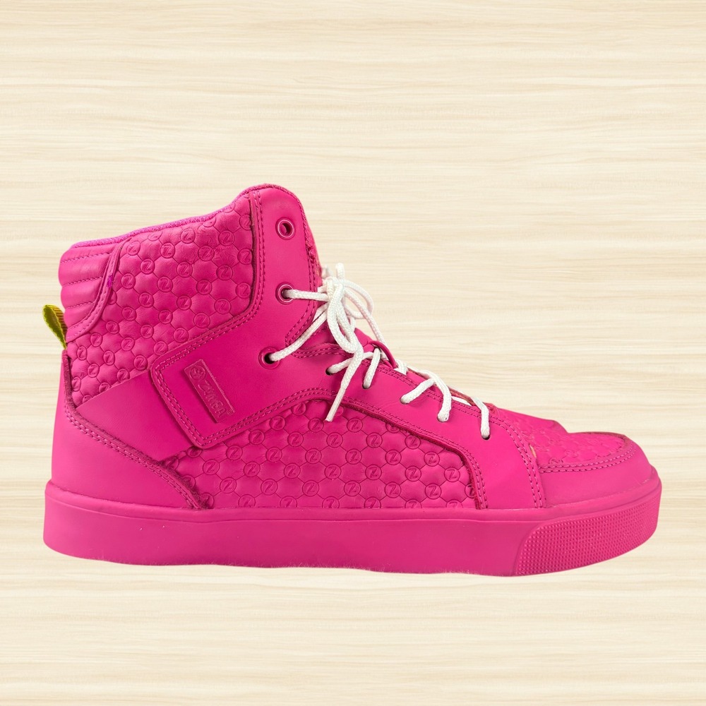 Zumba Street Boss Pink Leather High Top Dance Fitness Sneakers Womens 9 EUR 39.5